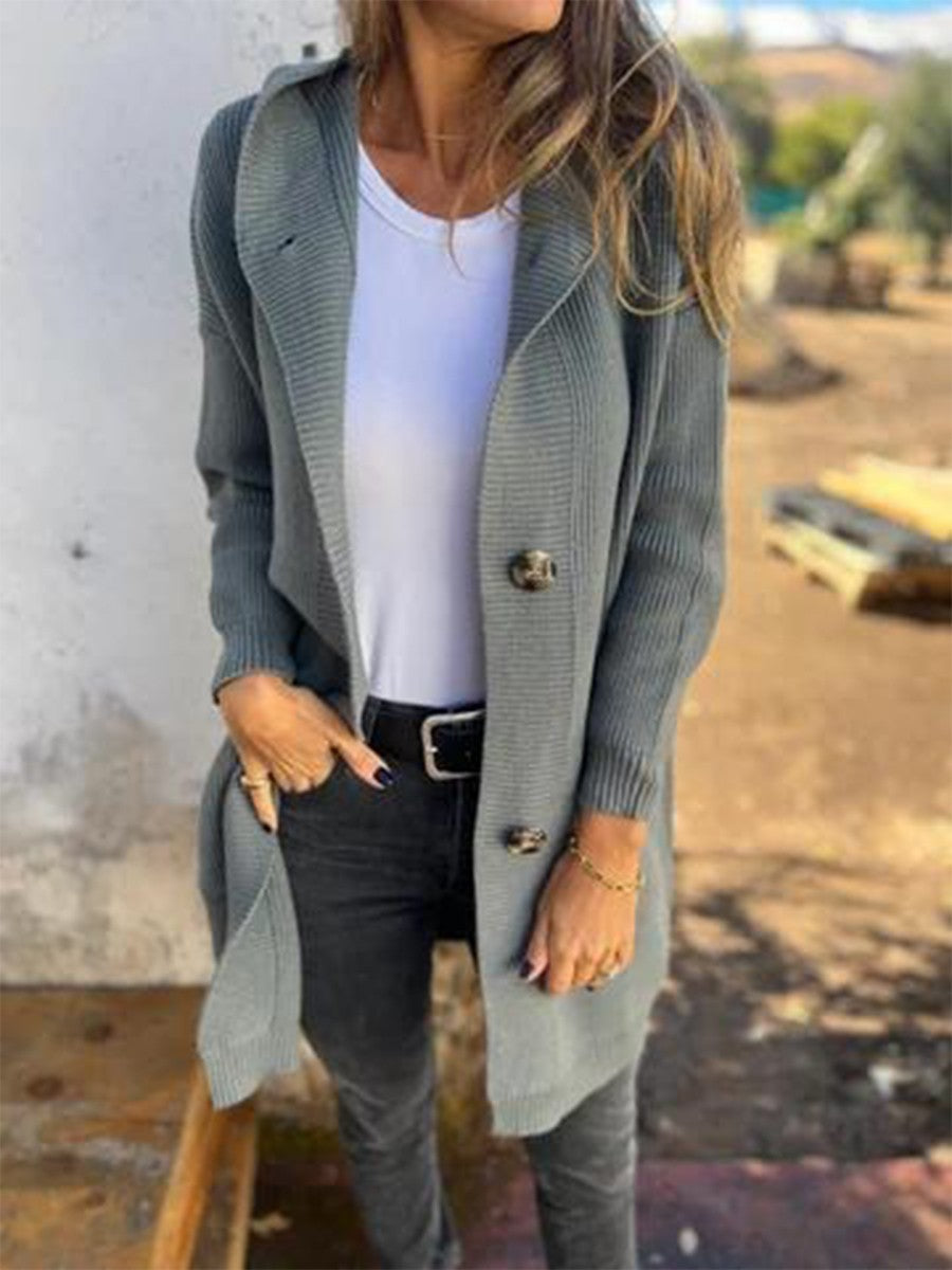 PLUXSTYLE::numise::longline-hooded-cardigan::lifestyle-keep-2