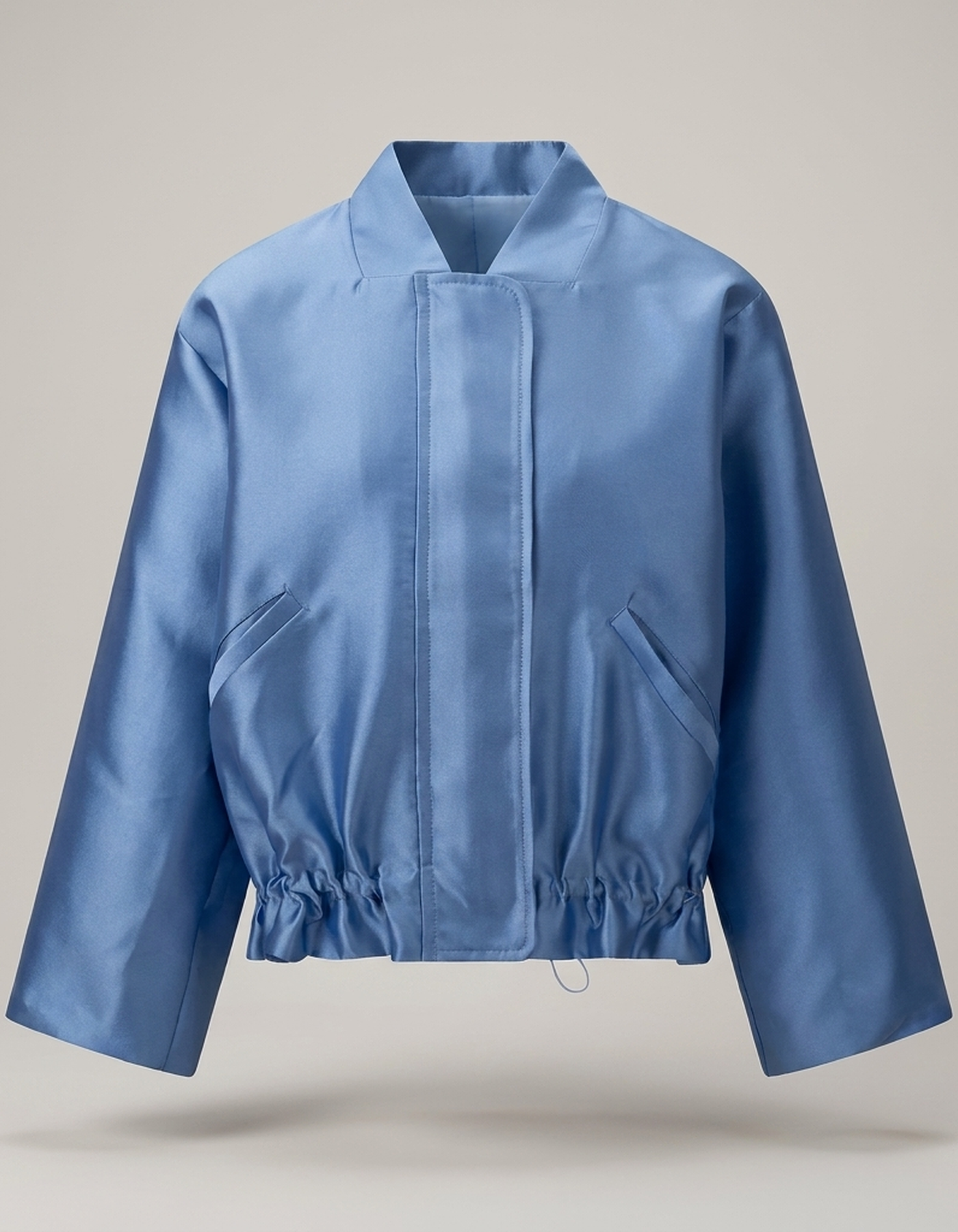 PLUXSTYLE::numise::bruna-blue-bomber-jacket::pack-blue