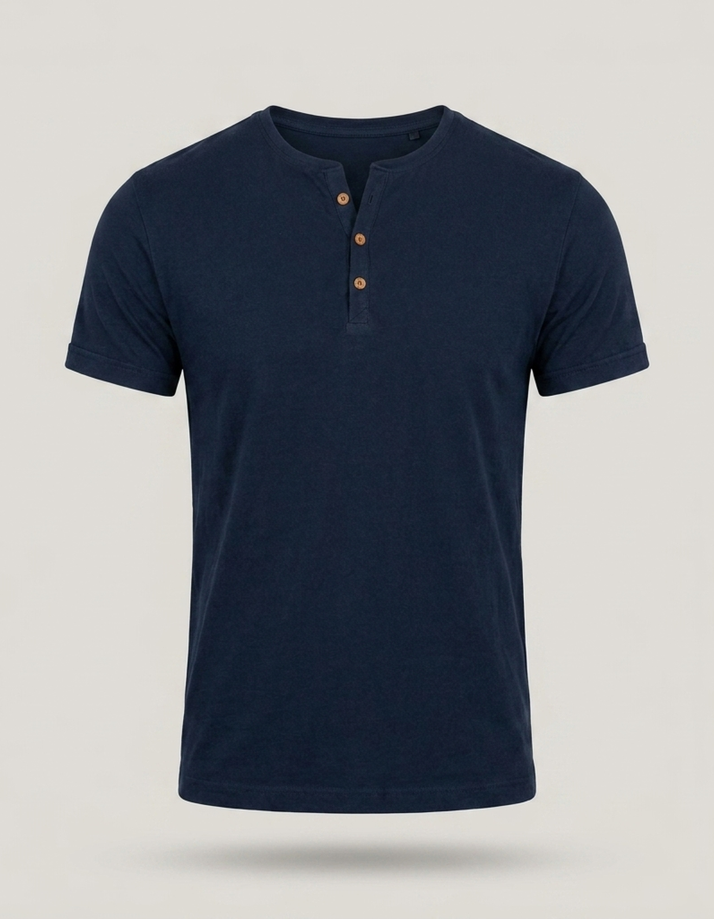 PLUXSTYLE::numise::mens-everyday-henley-top::pack-navy-blue