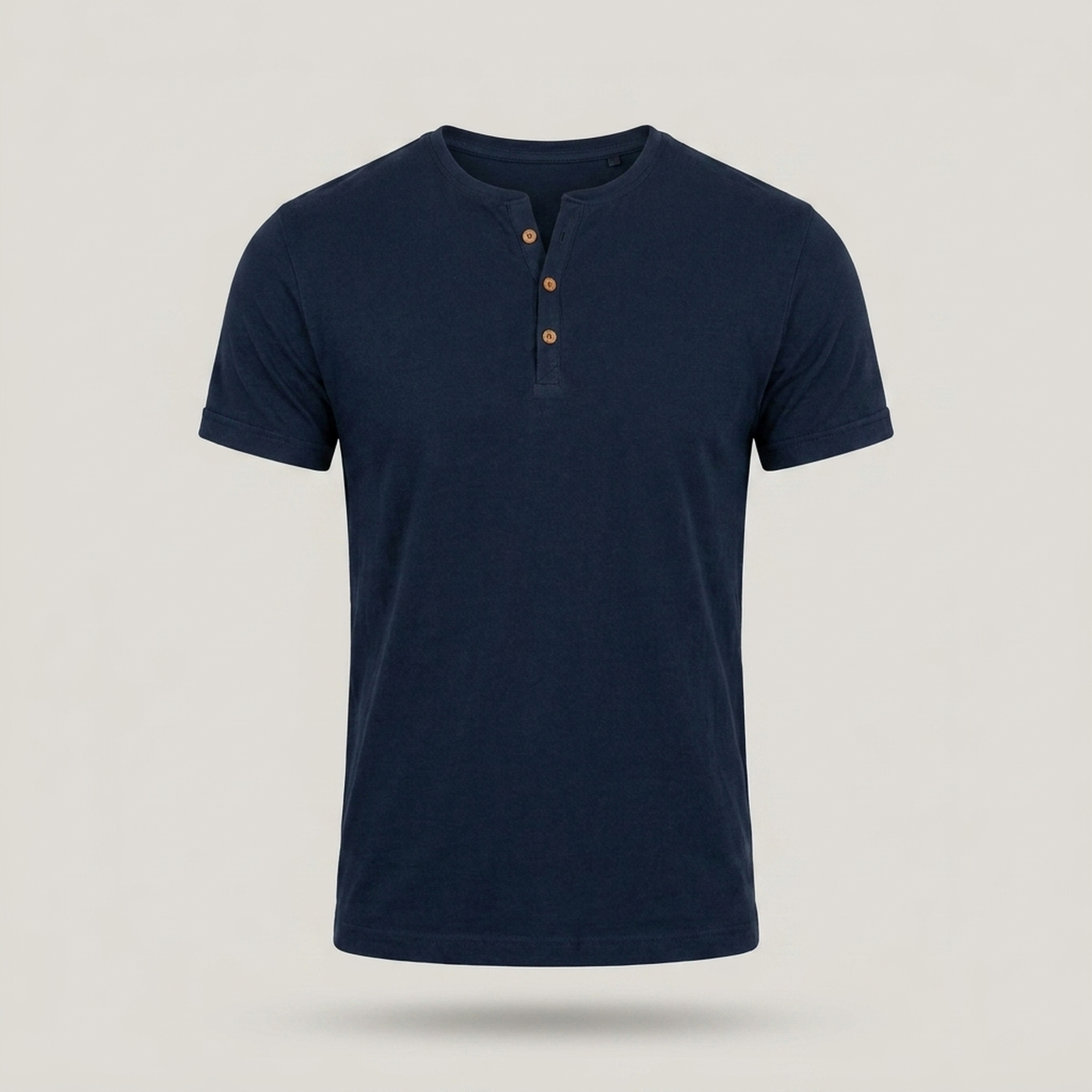 PLUXSTYLE::numise::mens-everyday-henley-top::pack-navy-blue