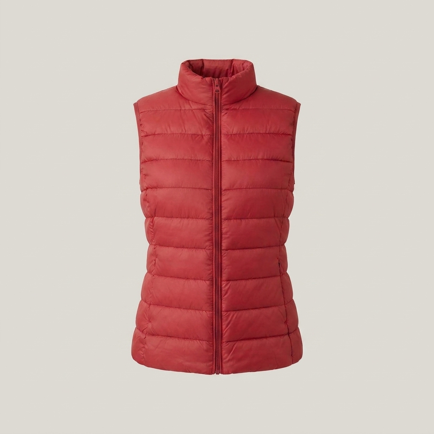 PLUXSTYLE::numise::belgrave-slim-fit-puffer-vest::pack-red