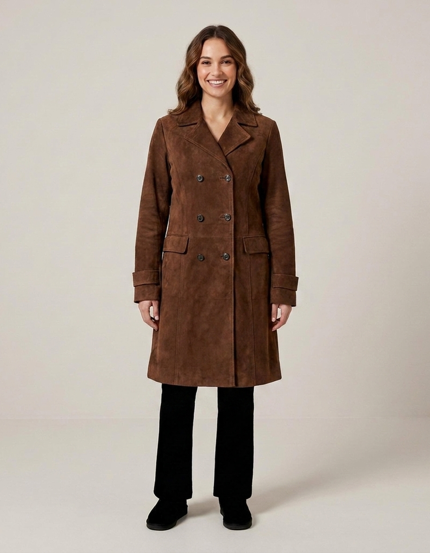 PLUXSTYLE::numise::amelia-double-breasted-parka::front