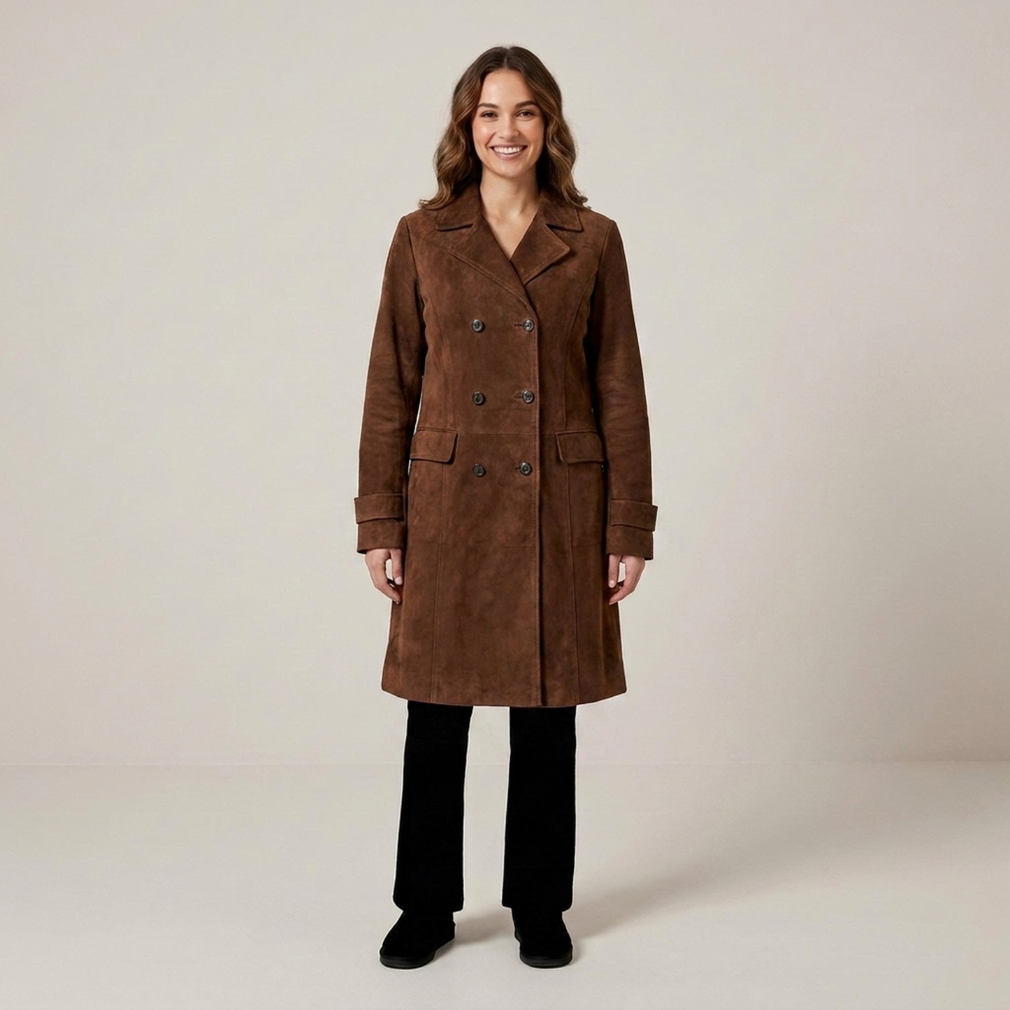 PLUXSTYLE::numise::amelia-double-breasted-parka::front