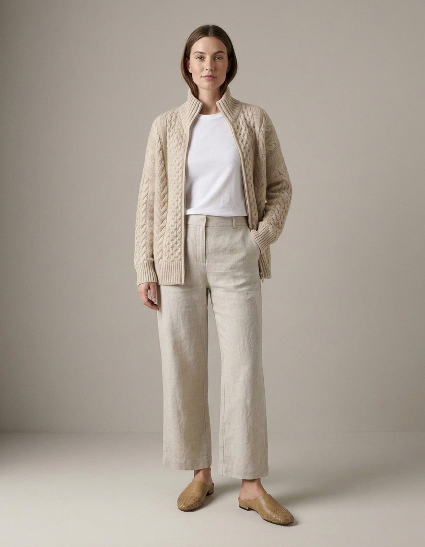 PLUXSTYLE::numise::alice-zip-up-cardigan::front