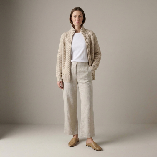 PLUXSTYLE::numise::alice-zip-up-cardigan::front