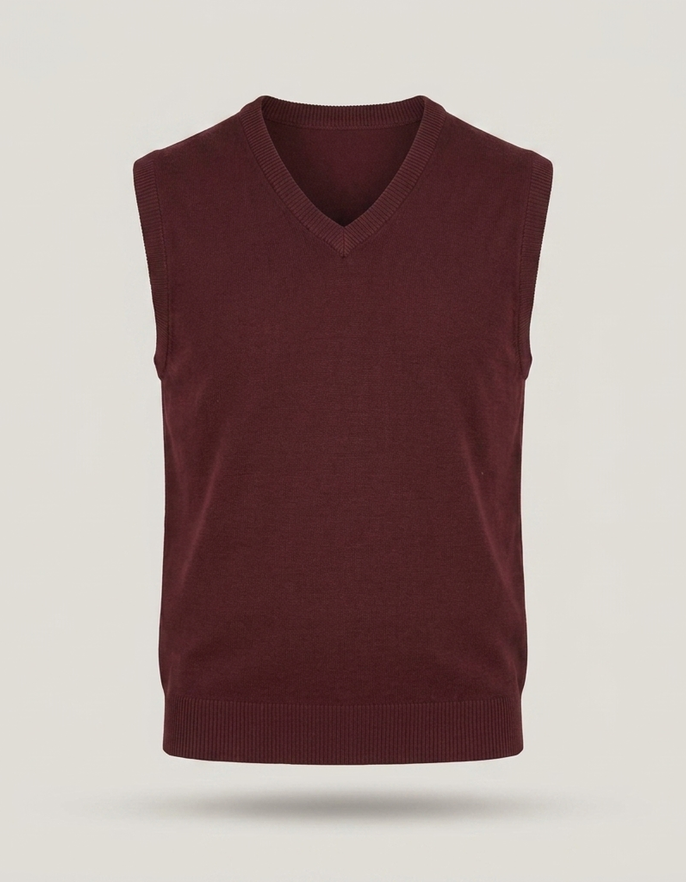 PLUXSTYLE::numise::mens-v-neck-sweater-vest::pack-burgundy