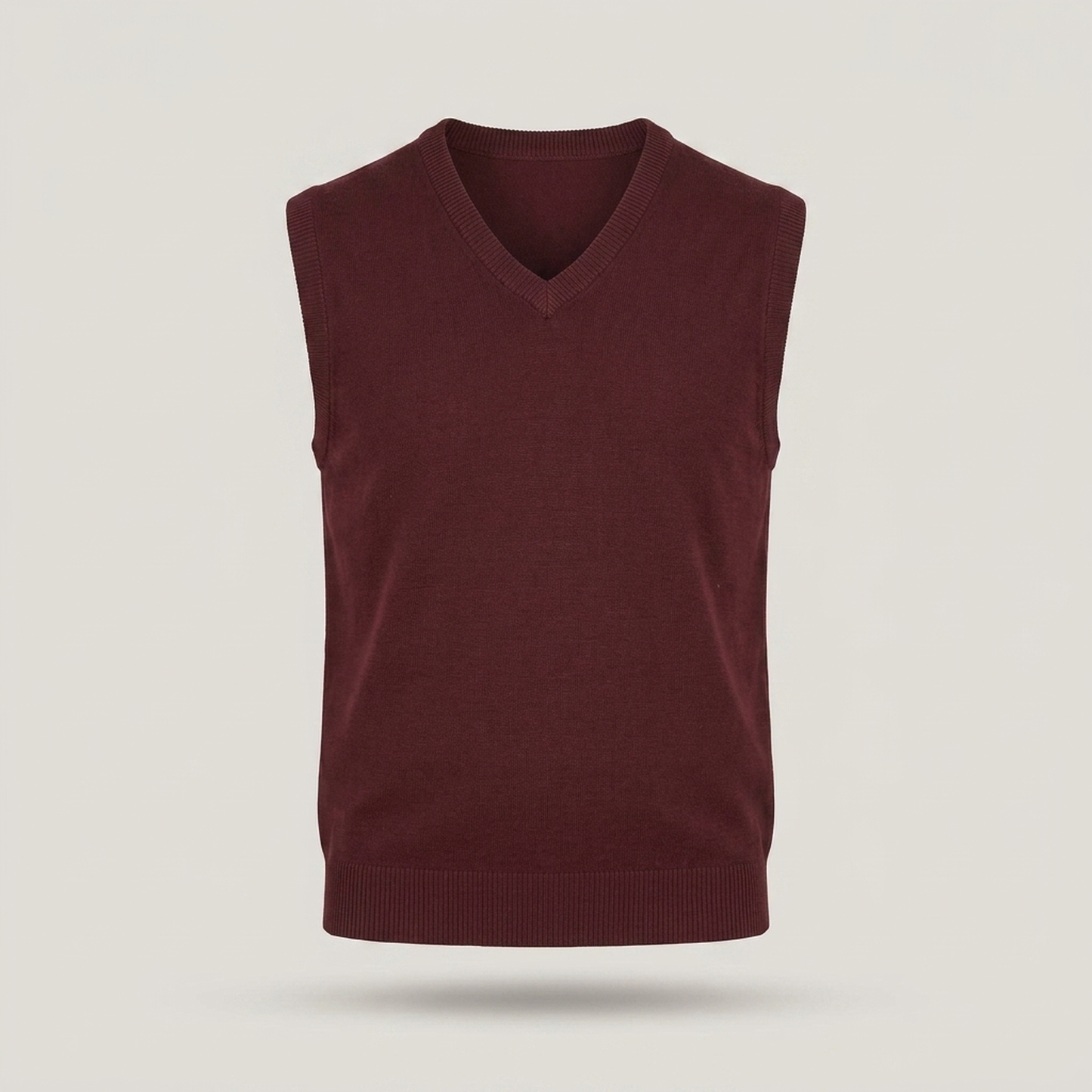 PLUXSTYLE::numise::mens-v-neck-sweater-vest::pack-burgundy