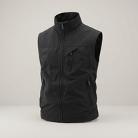 PLUXSTYLE::numise::mens-sleeveless-parka::pack-black