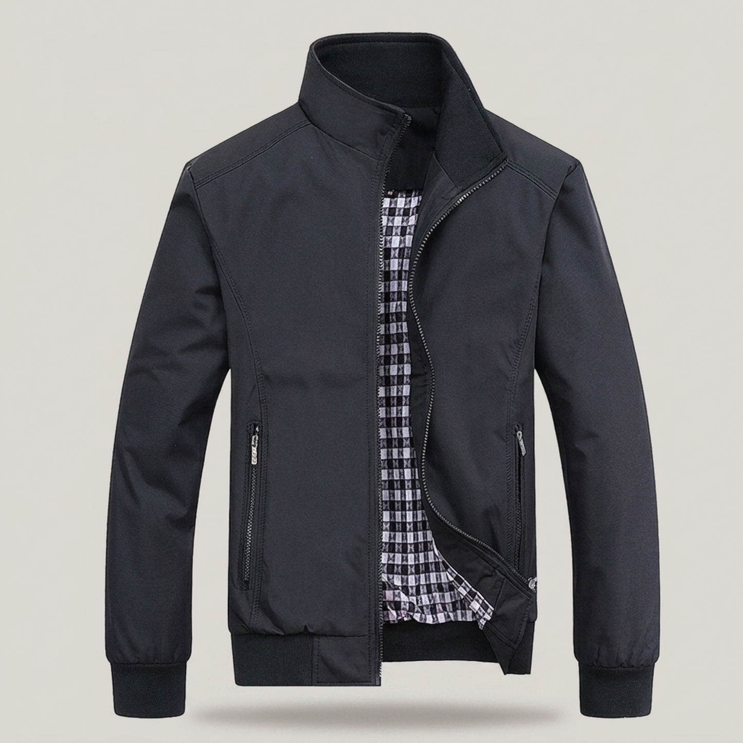 PLUXSTYLE::numise::mens-zip-front-parka::pack-black