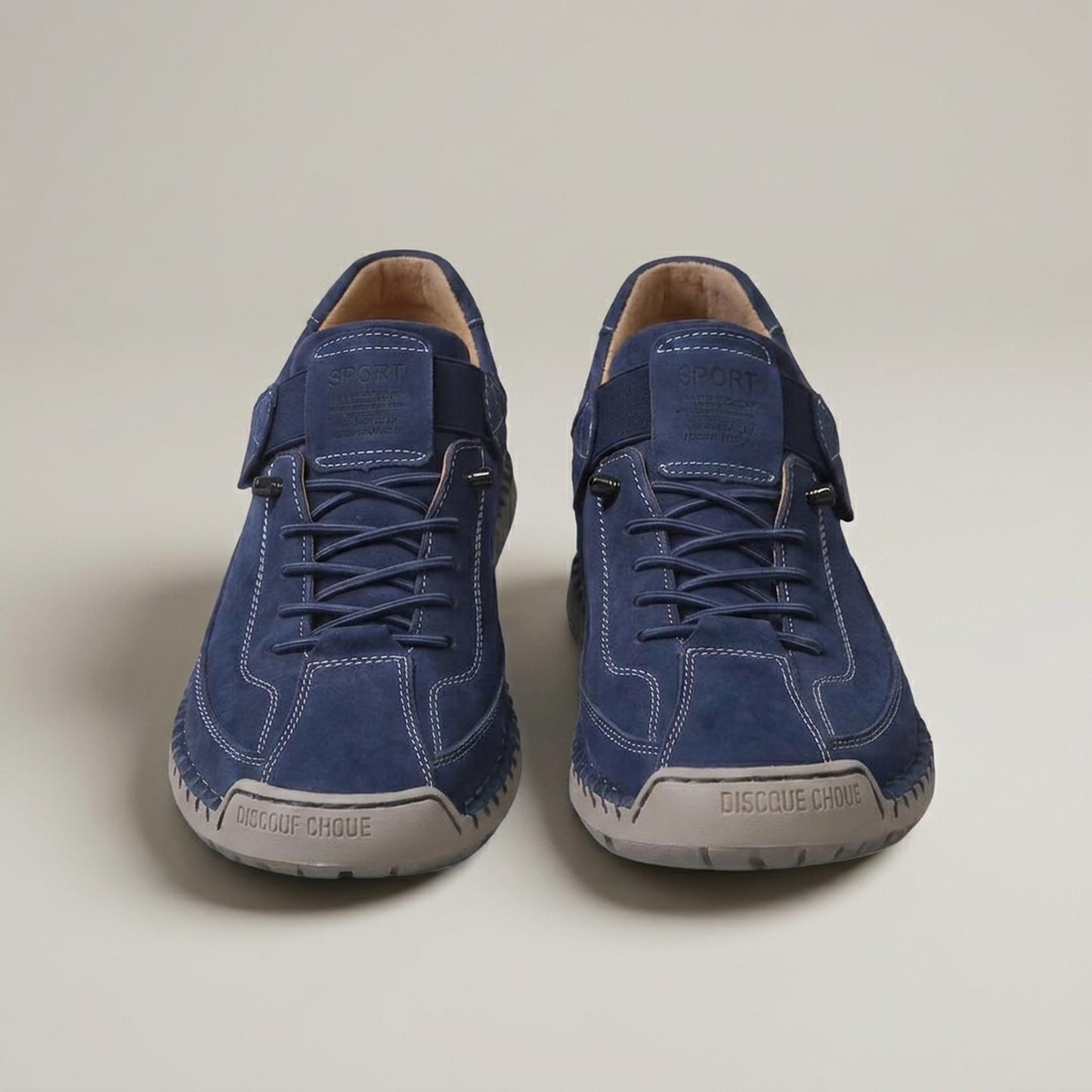PLUXSTYLE::numise::womens-elastic-panel-trainers::pack-dark-blue