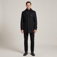 PLUXSTYLE::numise::mens-stand-collar-business-parka::front