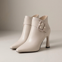 PLUXSTYLE::numise::adelina-pearl-detail-ankle-boots::closeup-detail
