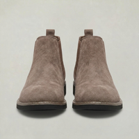 PLUXSTYLE::numise::mens-gray-slip-on-chelsea-boots::pack-taupe
