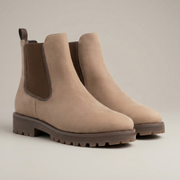 PLUXSTYLE::numise::beatrix-lug-sole-chelsea-boots::pack-beige