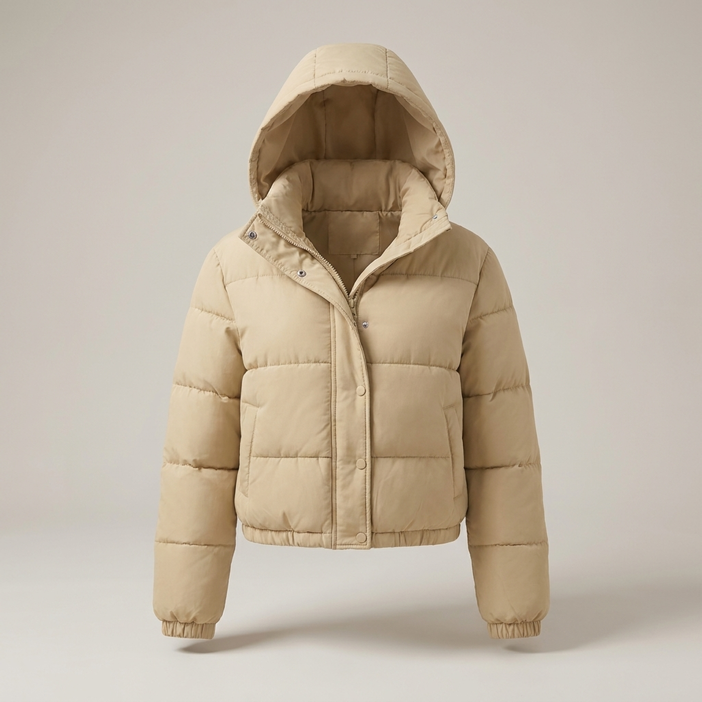 PLUXSTYLE::numise::arielle-cropped-hooded-parka::pack-beige