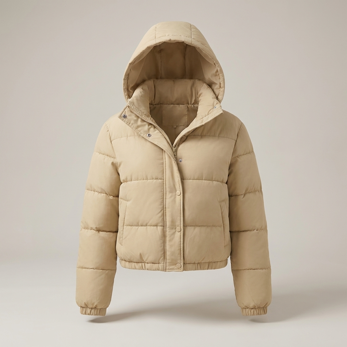 PLUXSTYLE::numise::arielle-cropped-hooded-parka::pack-beige