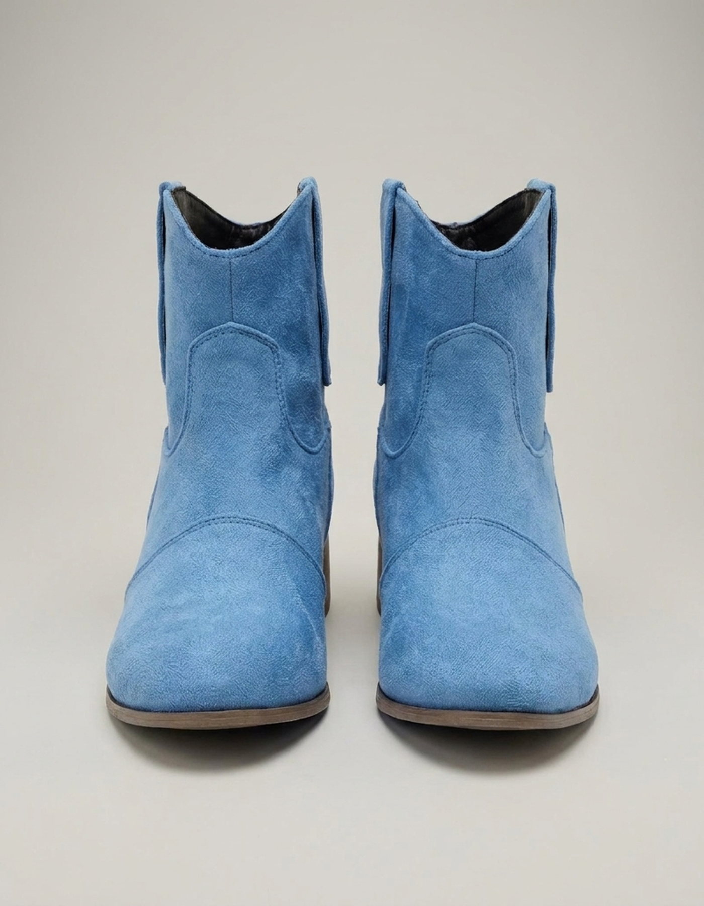 PLUXSTYLE::numise::womens-western-ankle-boots::pack-light-blue