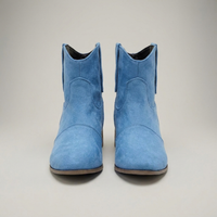 PLUXSTYLE::numise::womens-western-ankle-boots::pack-light-blue
