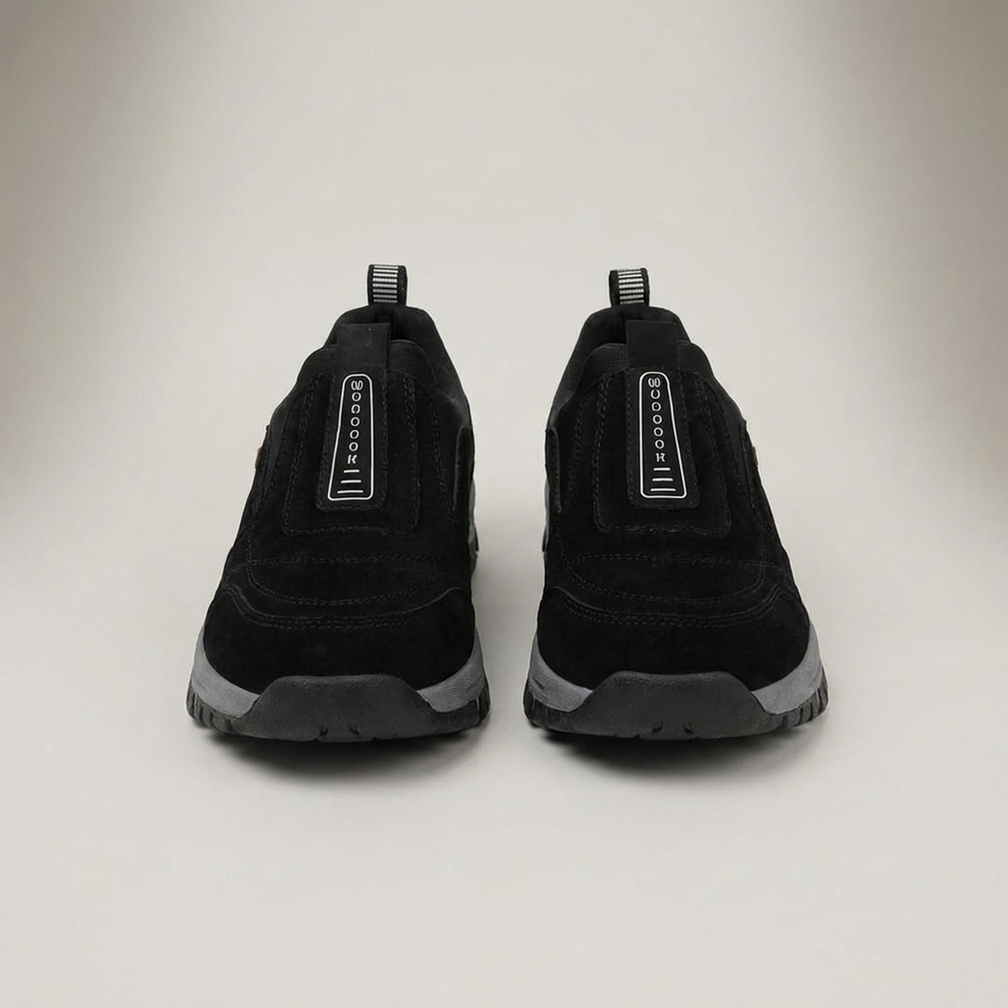 PLUXSTYLE::numise::mens-rugged-slip-on-walking-shoes::pack-black