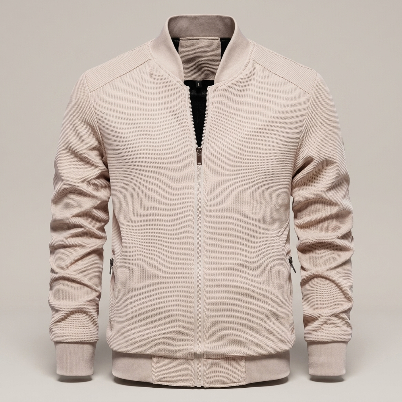 PLUXSTYLE::numise::mens-classic-bomber-parka::pack-cream