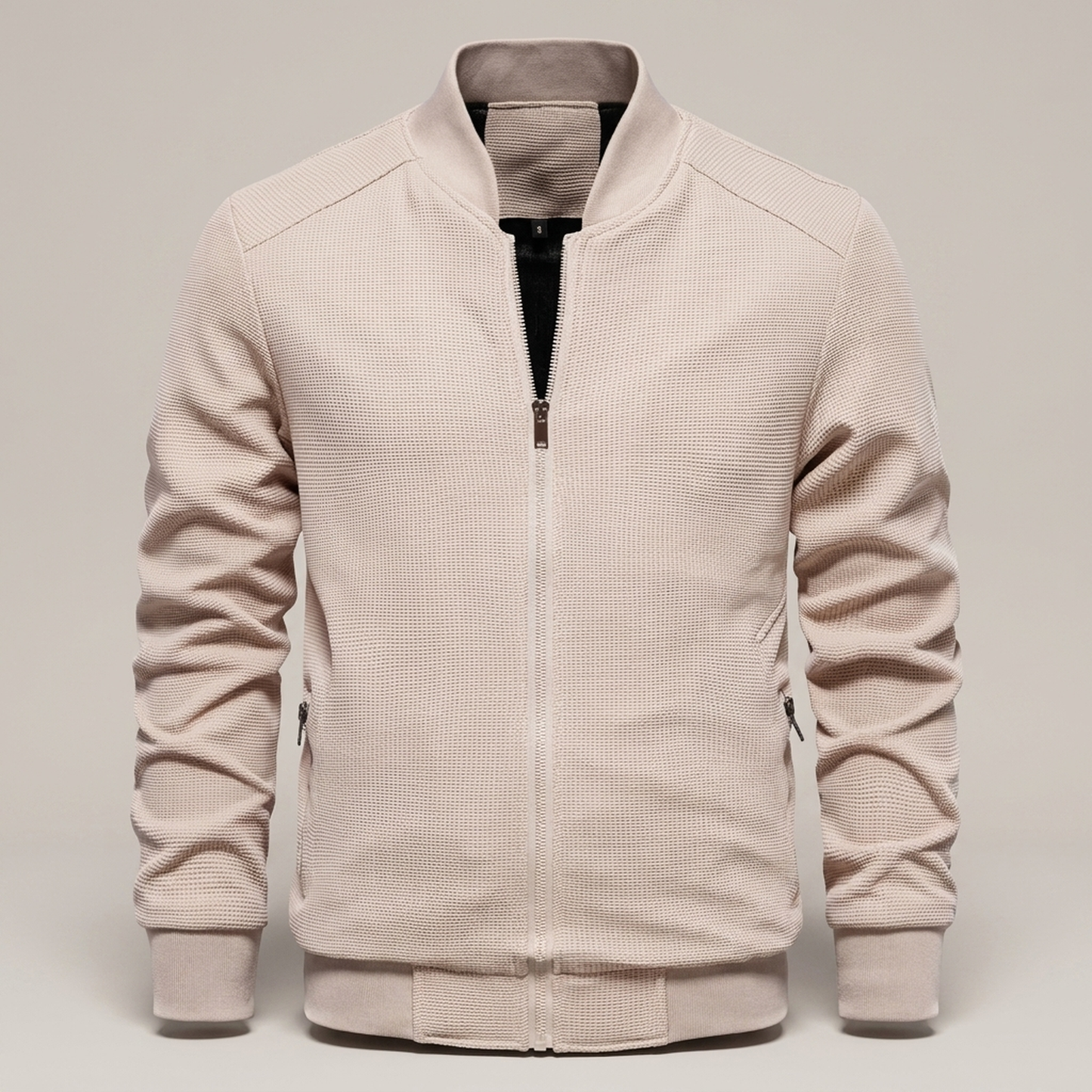 PLUXSTYLE::numise::mens-classic-bomber-parka::pack-cream