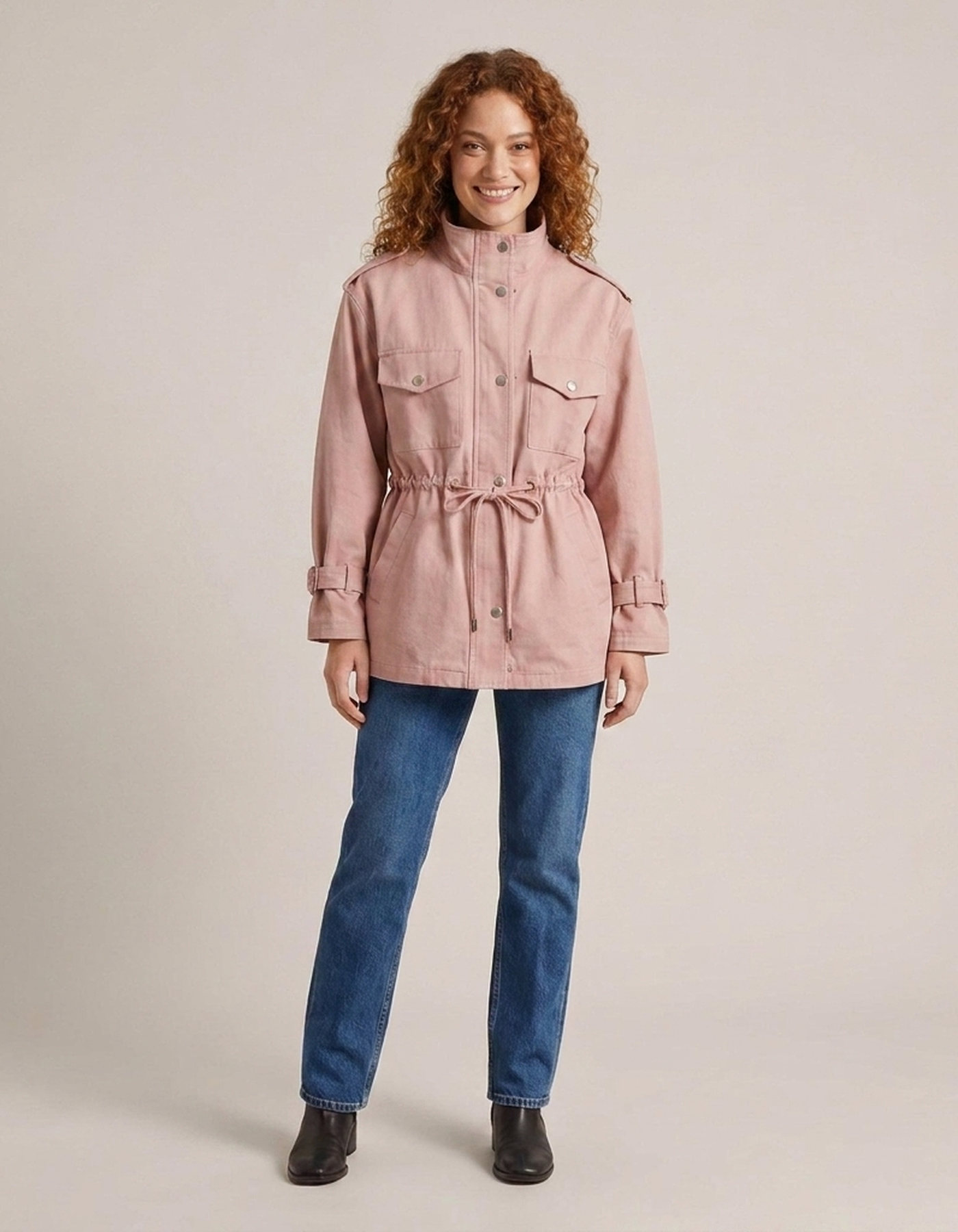 PLUXSTYLE::numise::belted-utility-parka::front
