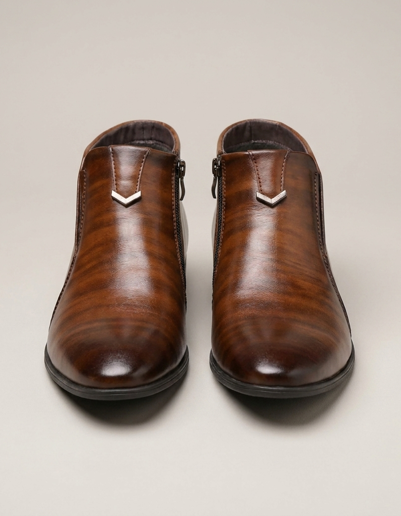 PLUXSTYLE::numise::beckett-side-zip-boots::pack-brown