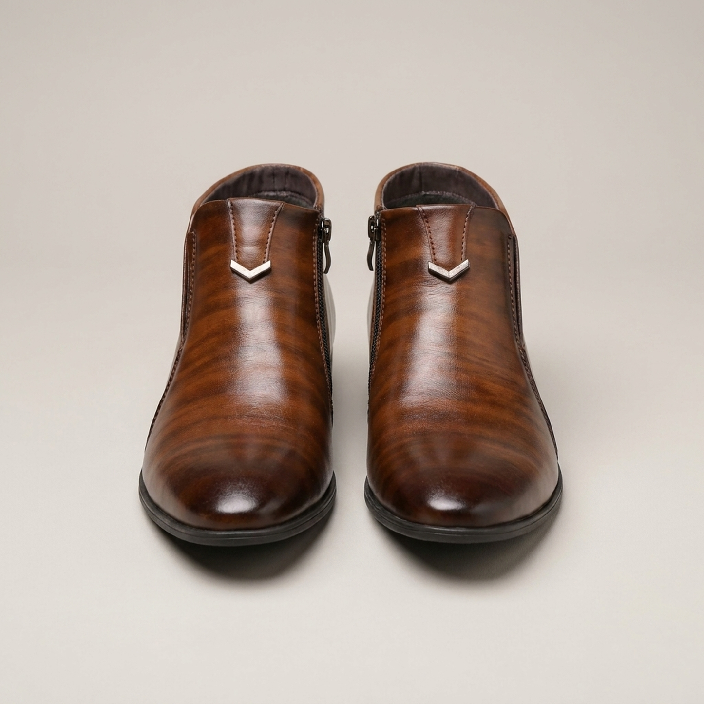 PLUXSTYLE::numise::beckett-side-zip-boots::pack-brown