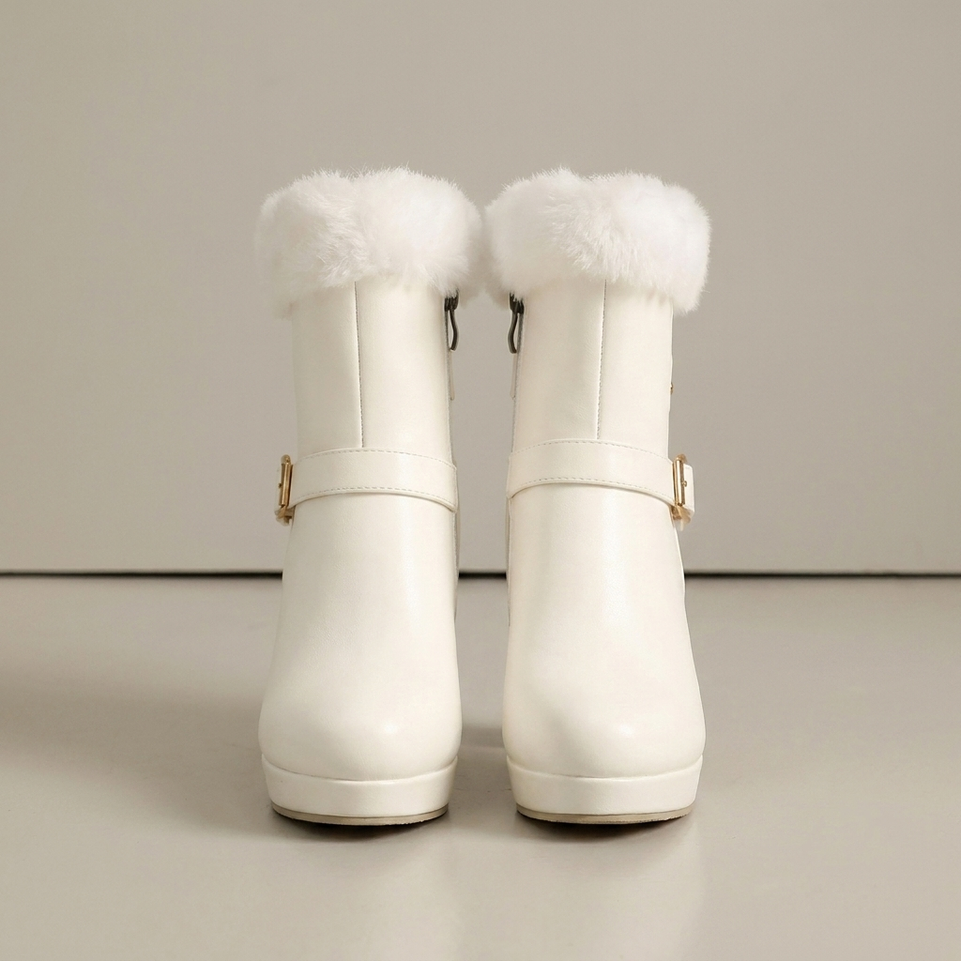 PLUXSTYLE::numise::cozy-platform-ankle-boots::pack-white