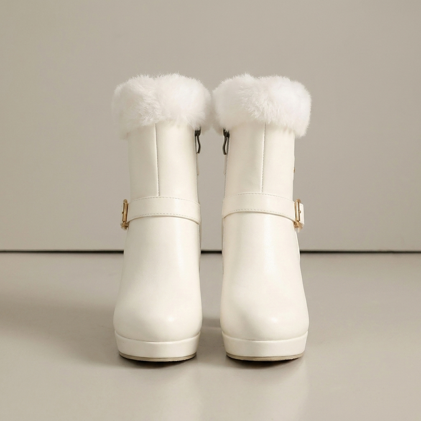 PLUXSTYLE::numise::cozy-platform-ankle-boots::pack-white