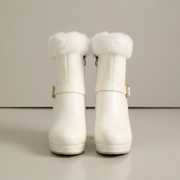 PLUXSTYLE::numise::cozy-platform-ankle-boots::pack-white
