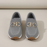PLUXSTYLE::numise::supportive-buckle-loafers::pack-grey