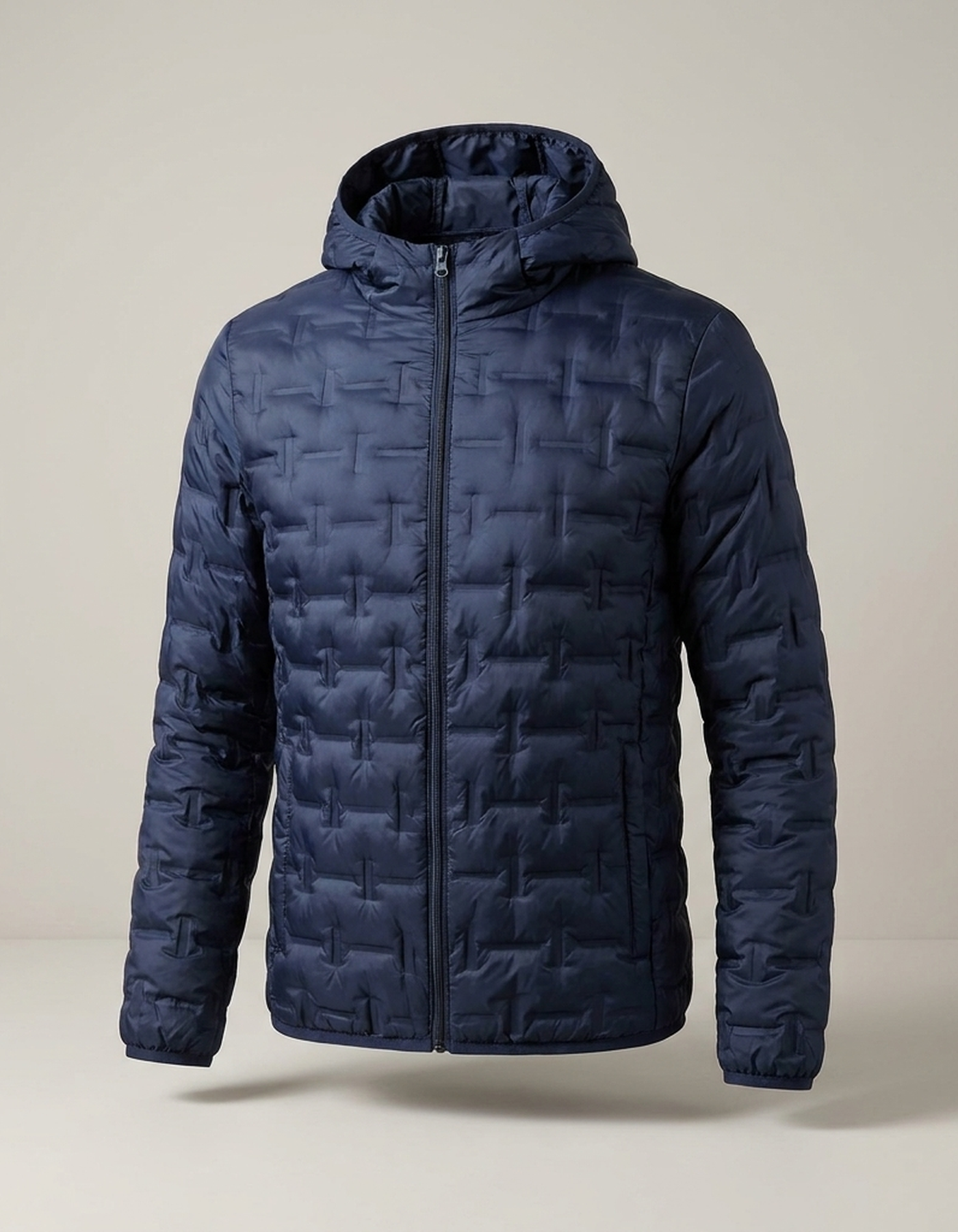PLUXSTYLE::numise::alpine-lightweight-hooded-parka::pack-navy-blue