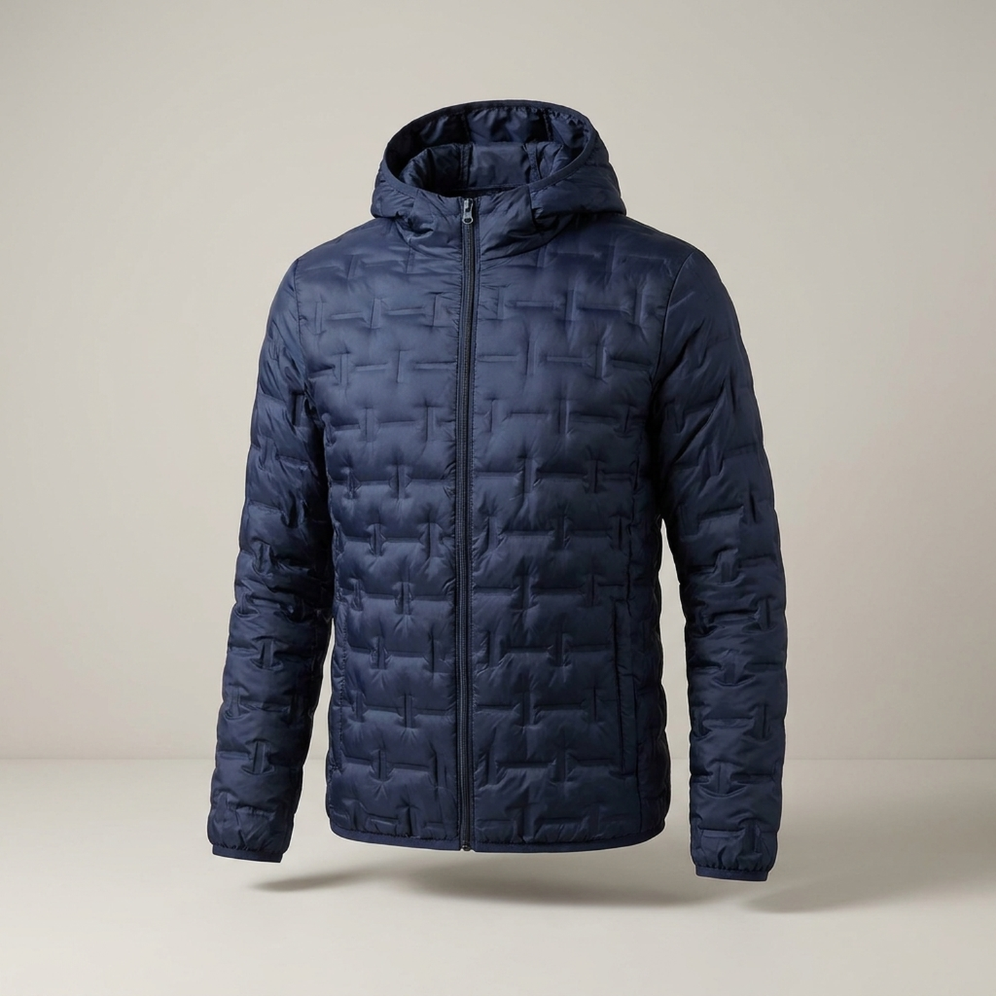 PLUXSTYLE::numise::alpine-lightweight-hooded-parka::pack-navy-blue