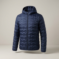 PLUXSTYLE::numise::alpine-lightweight-hooded-parka::pack-navy-blue
