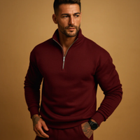 Owen | Men's Winter Half-Zip Knit Sweater