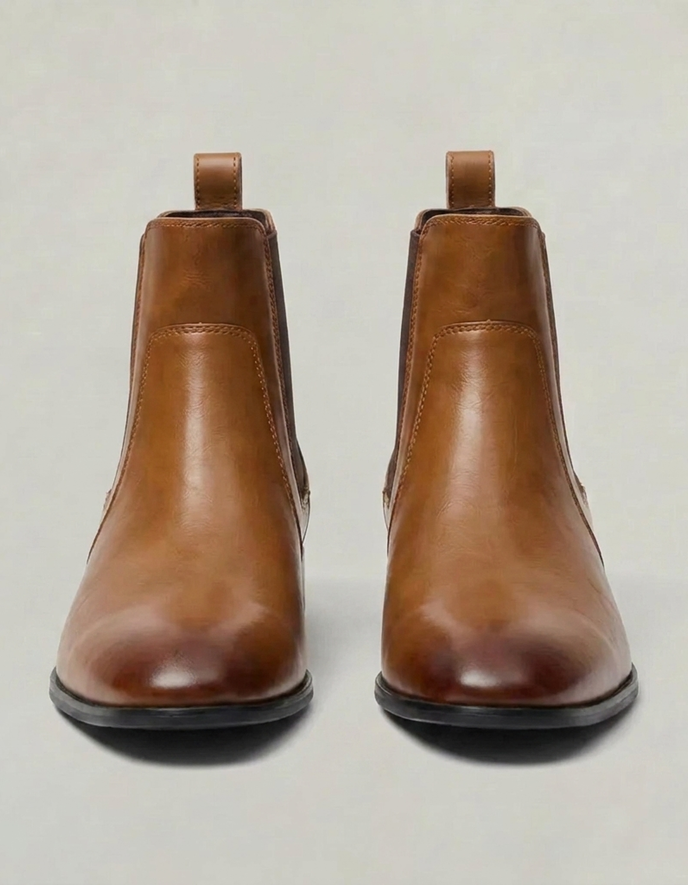 PLUXSTYLE::numise::mens-sleek-slip-on-chelsea-boots::pack-brown
