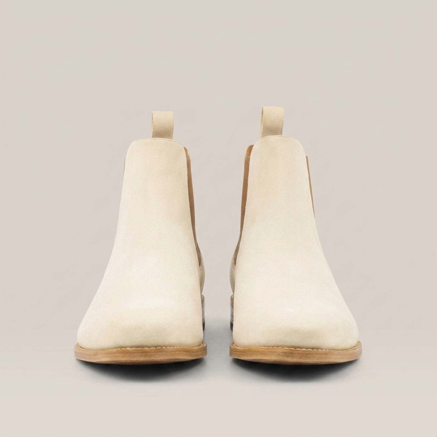 PLUXSTYLE::numise::mens-ivory-chelsea-boots::pack-ivory