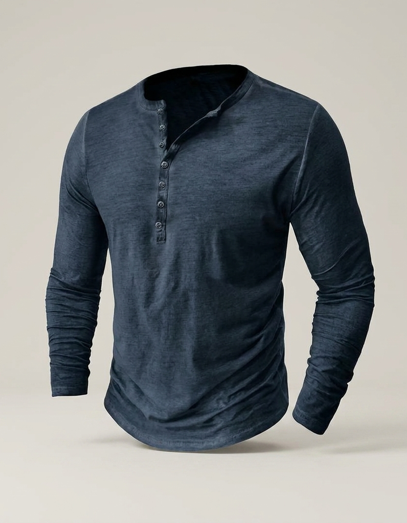 PLUXSTYLE::numise::mens-relaxed-long-sleeve-henley-top::pack-blue