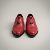 PLUXSTYLE::numise::rich-tone-oxford-shoes::pack-red