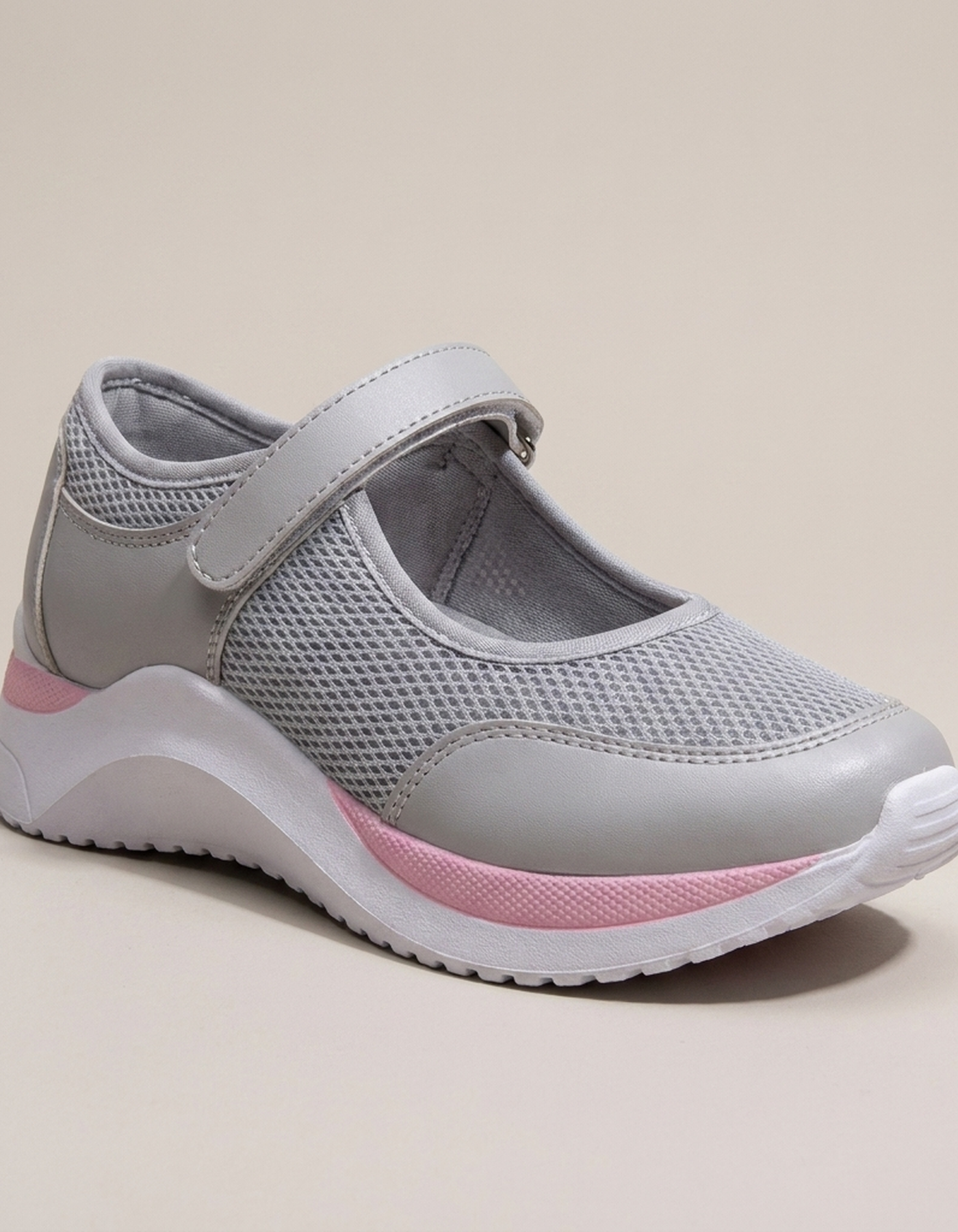 PLUXSTYLE::numise::andrea-strap-mary-jane-walking-sneakers::closeup-hero
