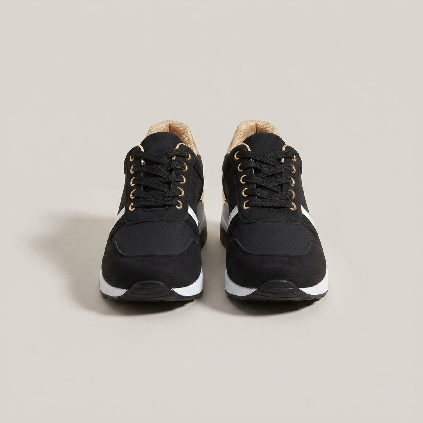 PLUXSTYLE::numise::everyday-lace-up-platform-sneakers::pack-black