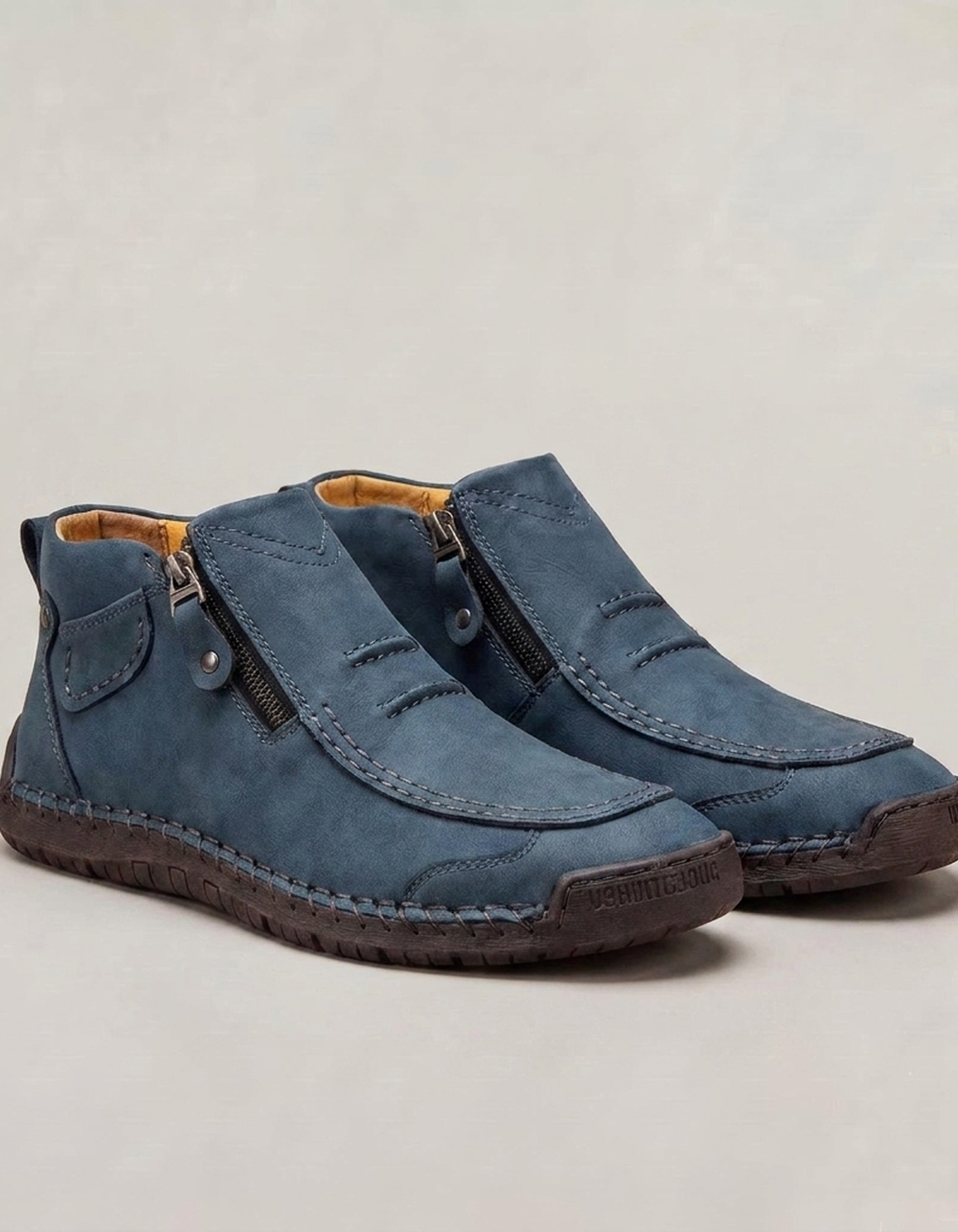 PLUXSTYLE::numise::mens-side-zip-stitched-ankle-footwear::pack-blue