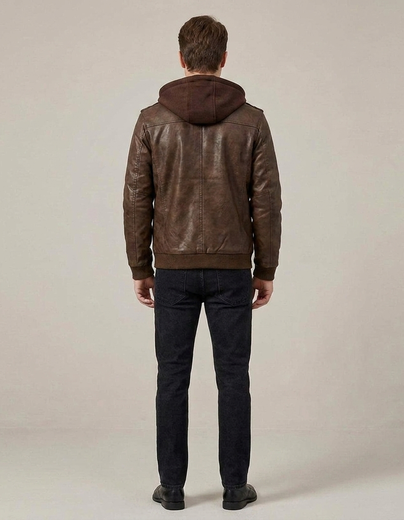 PLUXSTYLE::numise::mens-tailored-biker-parka::back