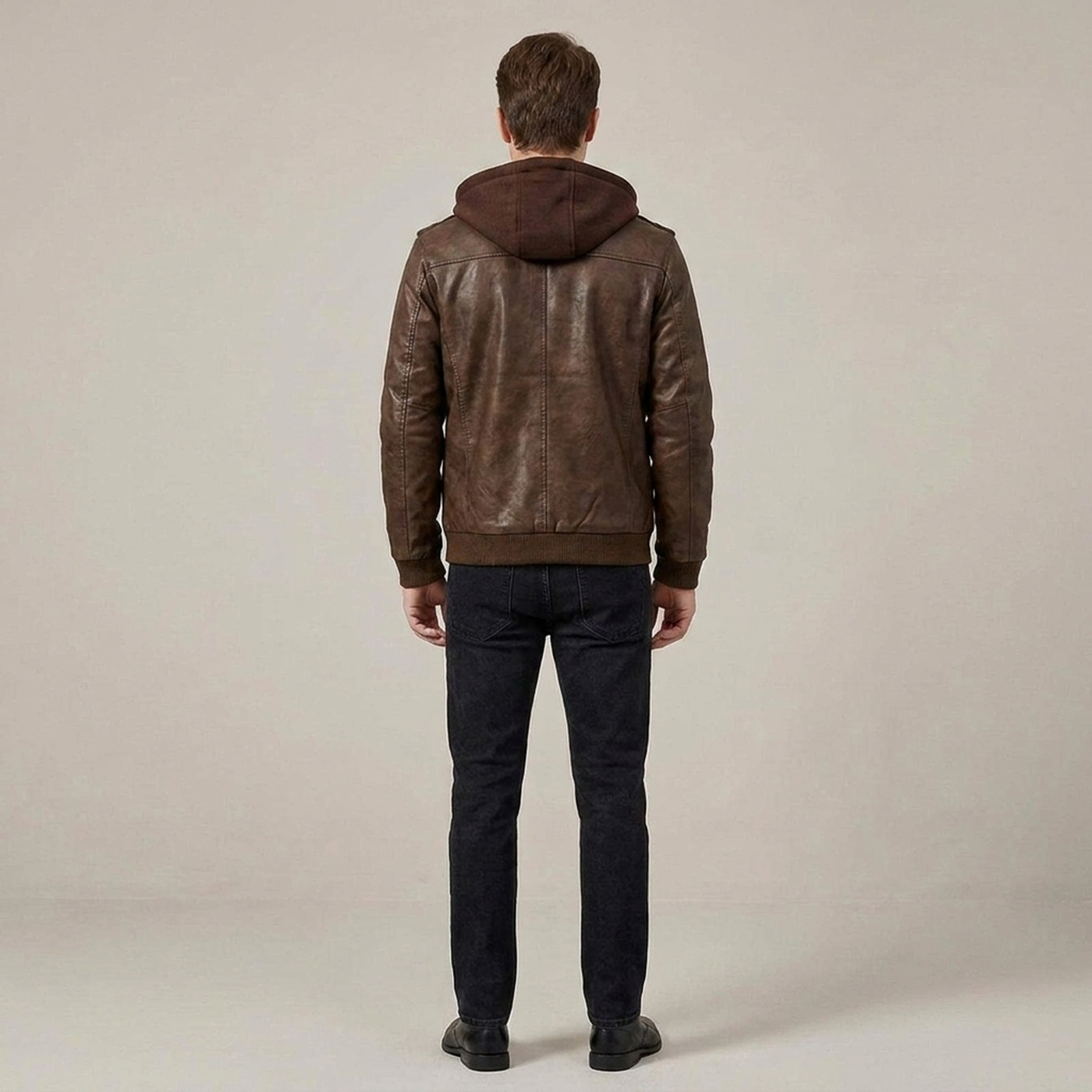 PLUXSTYLE::numise::mens-tailored-biker-parka::back