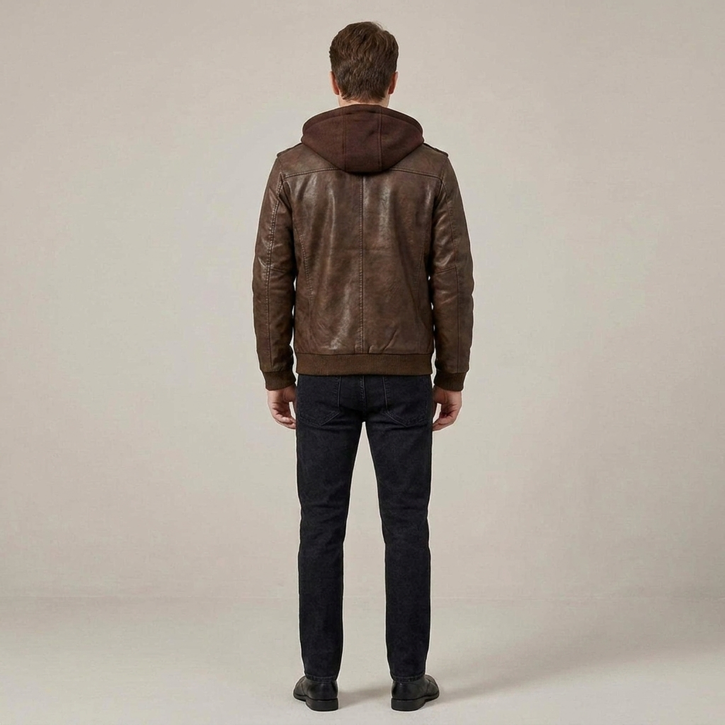 PLUXSTYLE::numise::mens-tailored-biker-parka::back