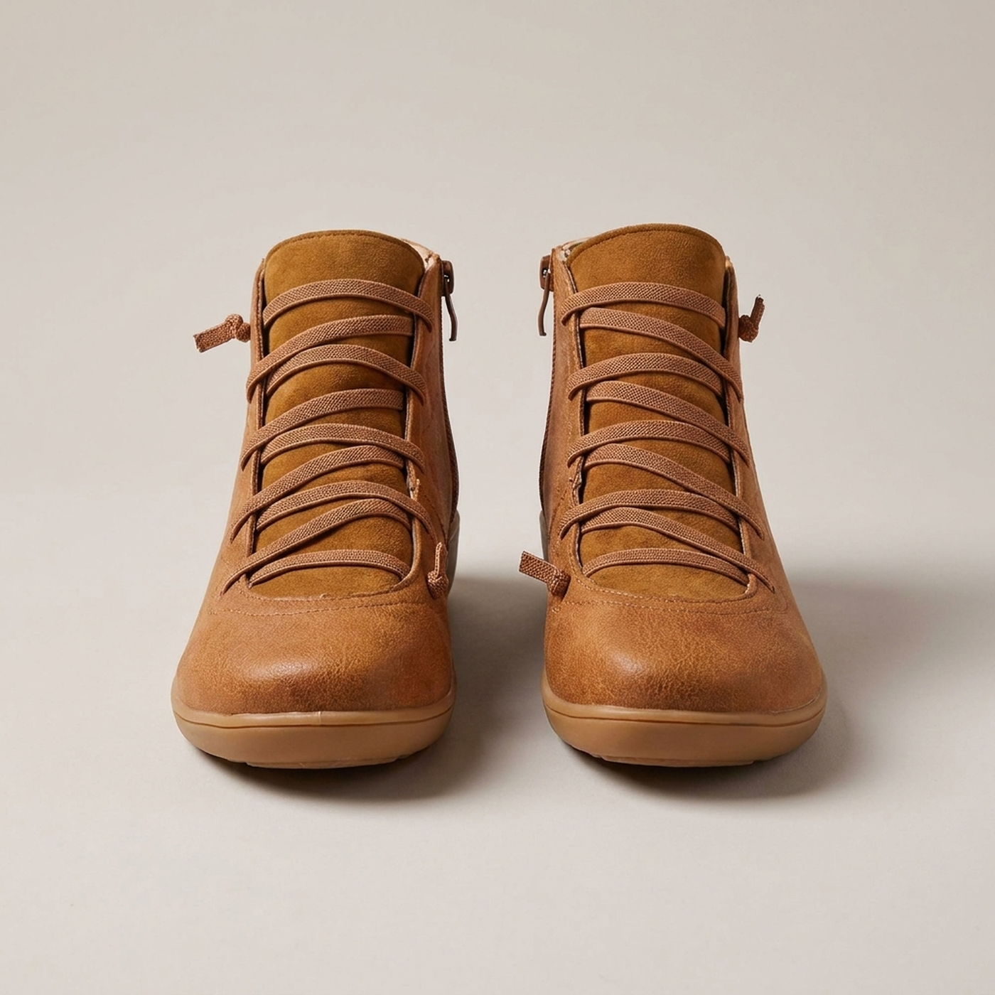 PLUXSTYLE::numise::womens-supportive-ankle-boots::pack-brown