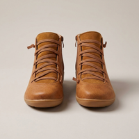 PLUXSTYLE::numise::womens-supportive-ankle-boots::pack-brown
