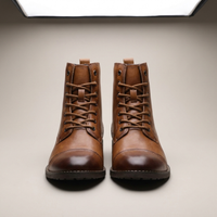 PLUXSTYLE::numise::mens-everyday-lace-up-ankle-boots::pack-brown