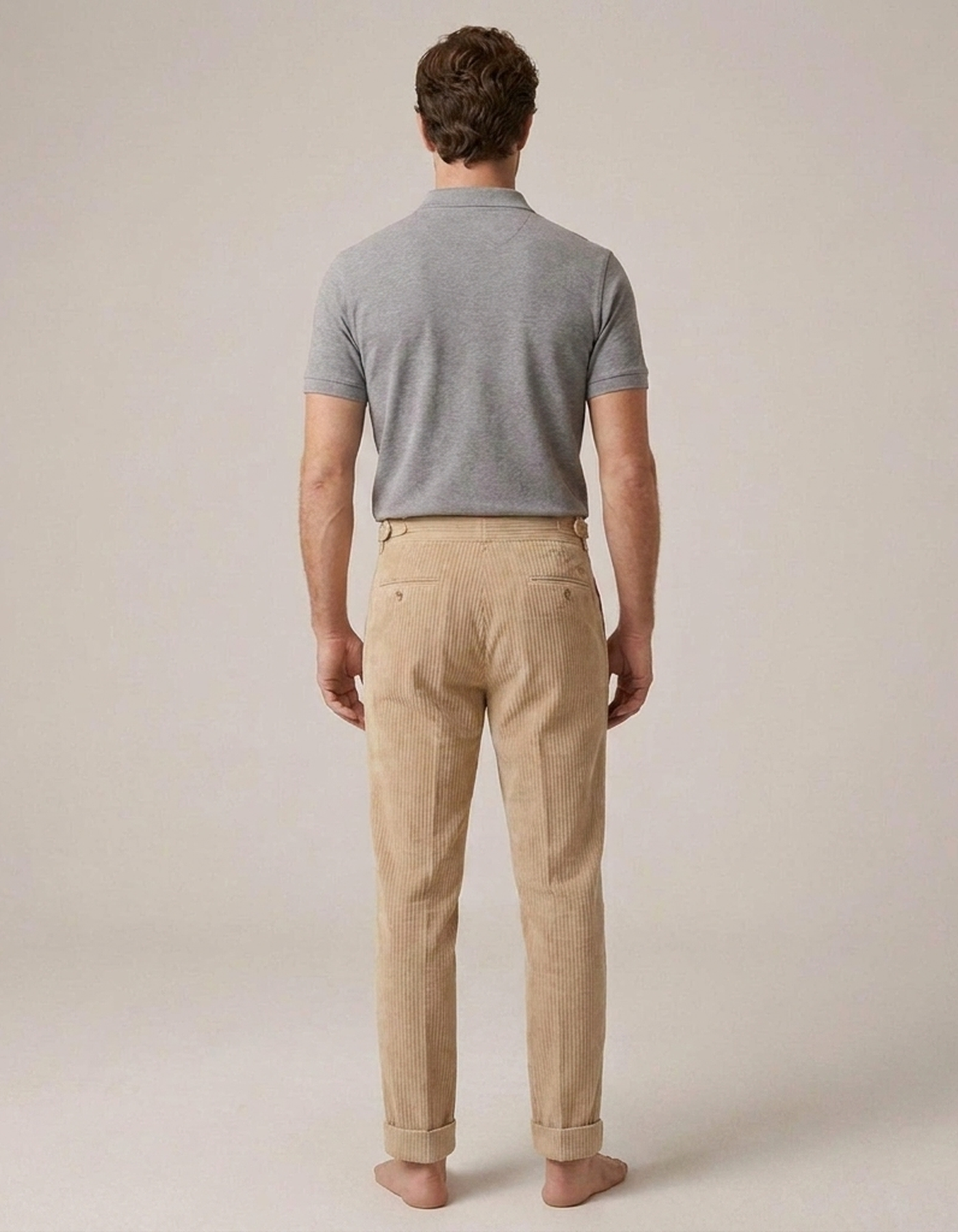 PLUXSTYLE::numise::mens-tailored-double-pleat-trousers::back